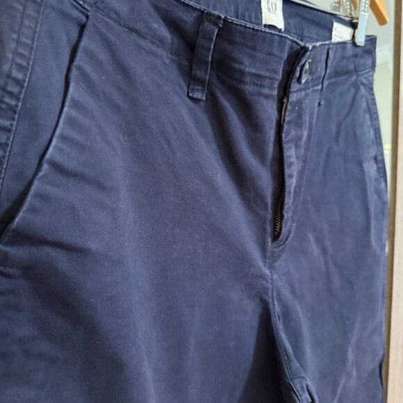 GAP Vintage Girlfriend Khaki Pants – Navy Blue – Size 8 - Picture 2 of 5